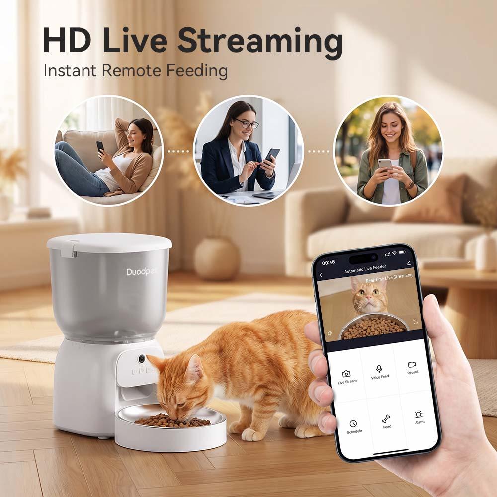 Duodpet F01-V 4L WiFi Smart Video Automatic Feeder5 1